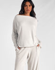 White & Silver Sparkle Top