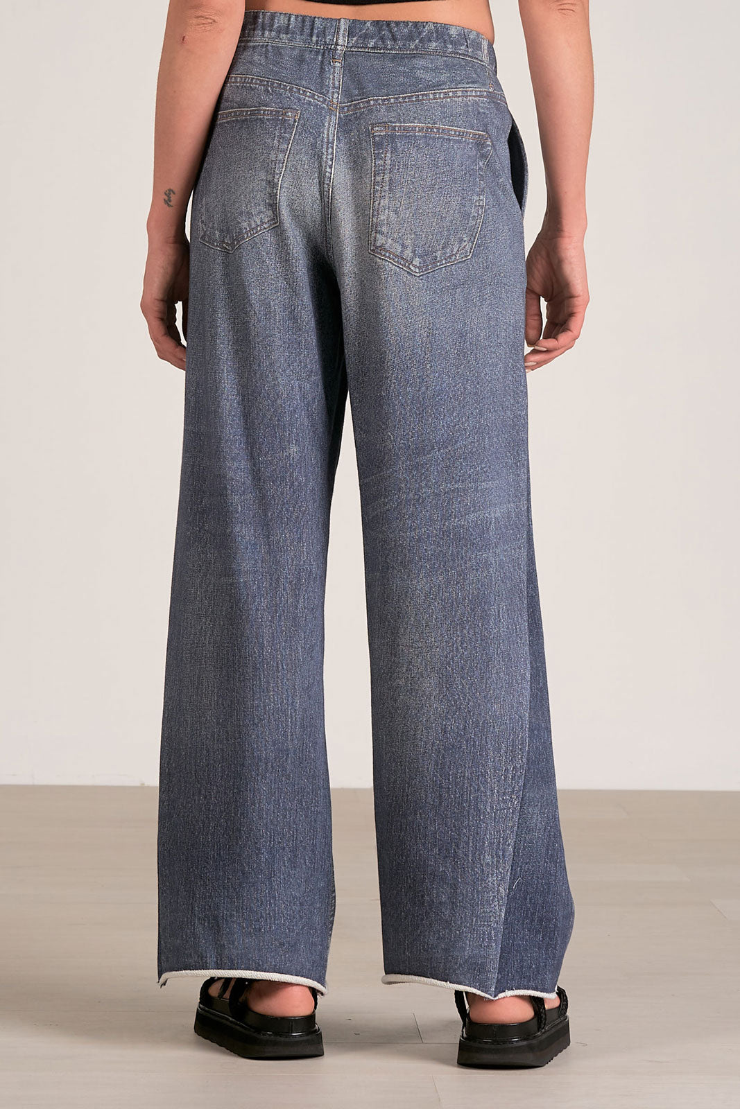 Dark Denim Wide Leg Pants