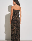 Black Natural Tropic Printed Jumpsuit