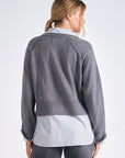 Long Sleeve Shirt Sweater - Grey