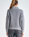 Stitched Turtleneck Sweater