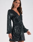 Sparkle V-Neck Dress