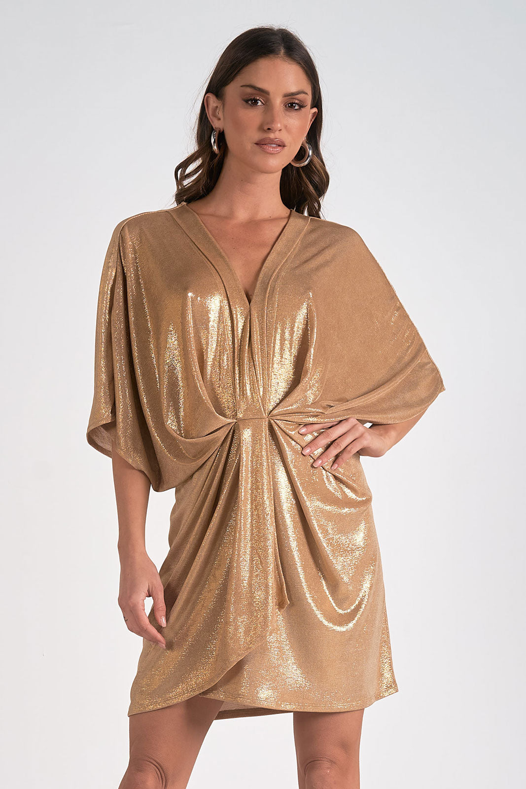 Gold Dolman Dress