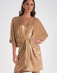 Gold Dolman Dress