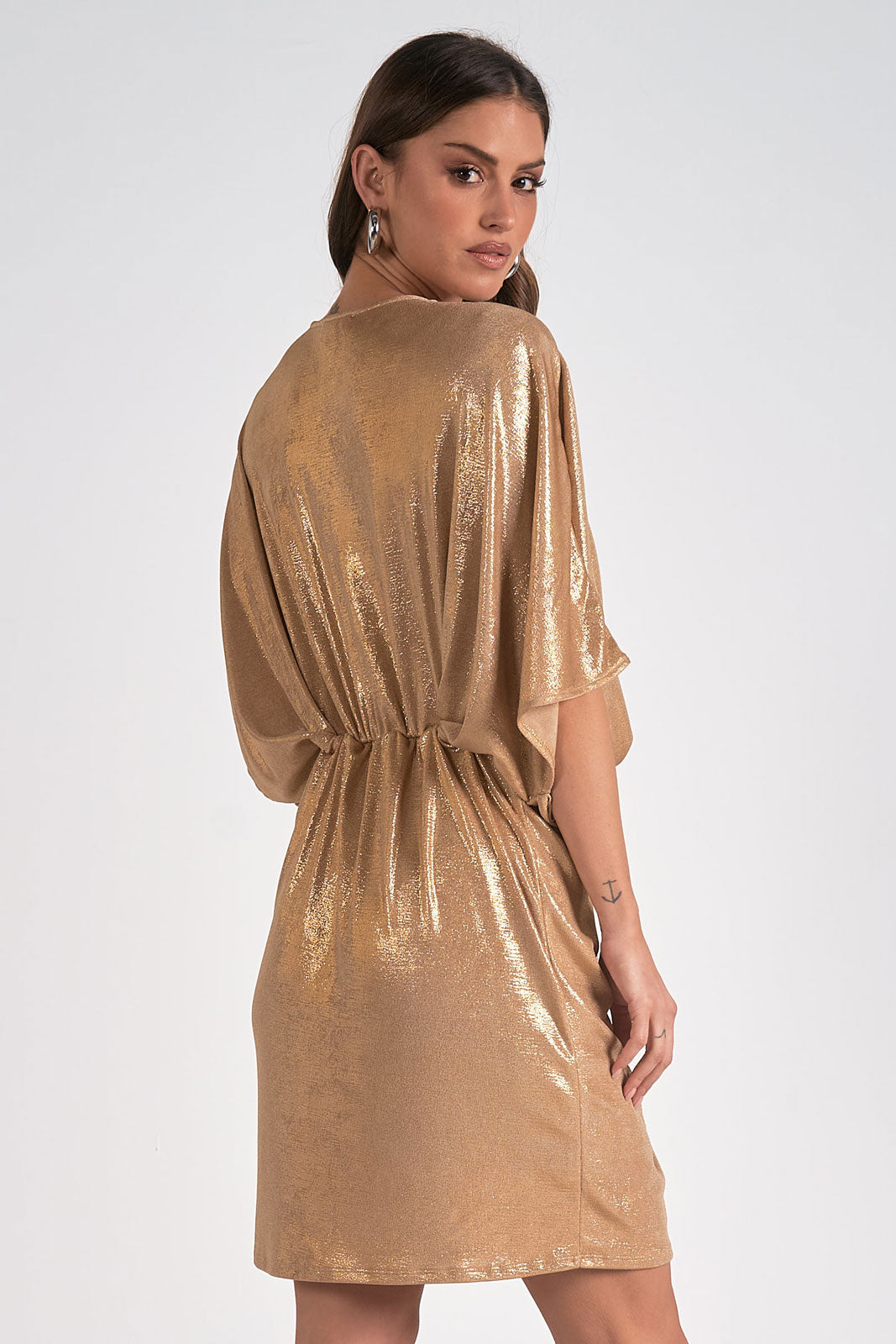 Gold Dolman Dress