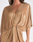 Gold Dolman Dress