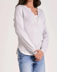 Grey Warm/White Vneck Layered