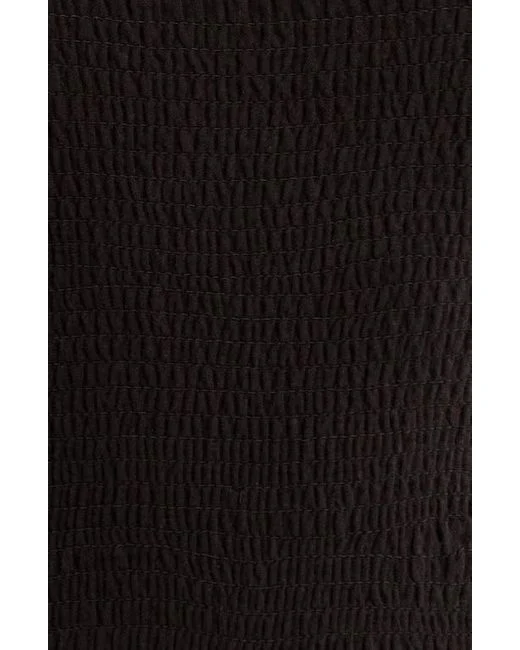 Smocked Strapless Jumpsuit