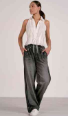 Collared Cropped Button Down Tank