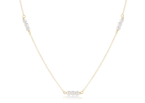 15" Joy Simplicity Chain - 3MM Pearl