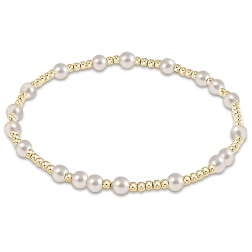 Hope Unwritten 4MM Bracelet - Pearl
