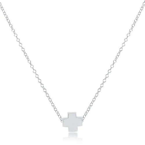 Small Ster Signature Cross 16" Necklace