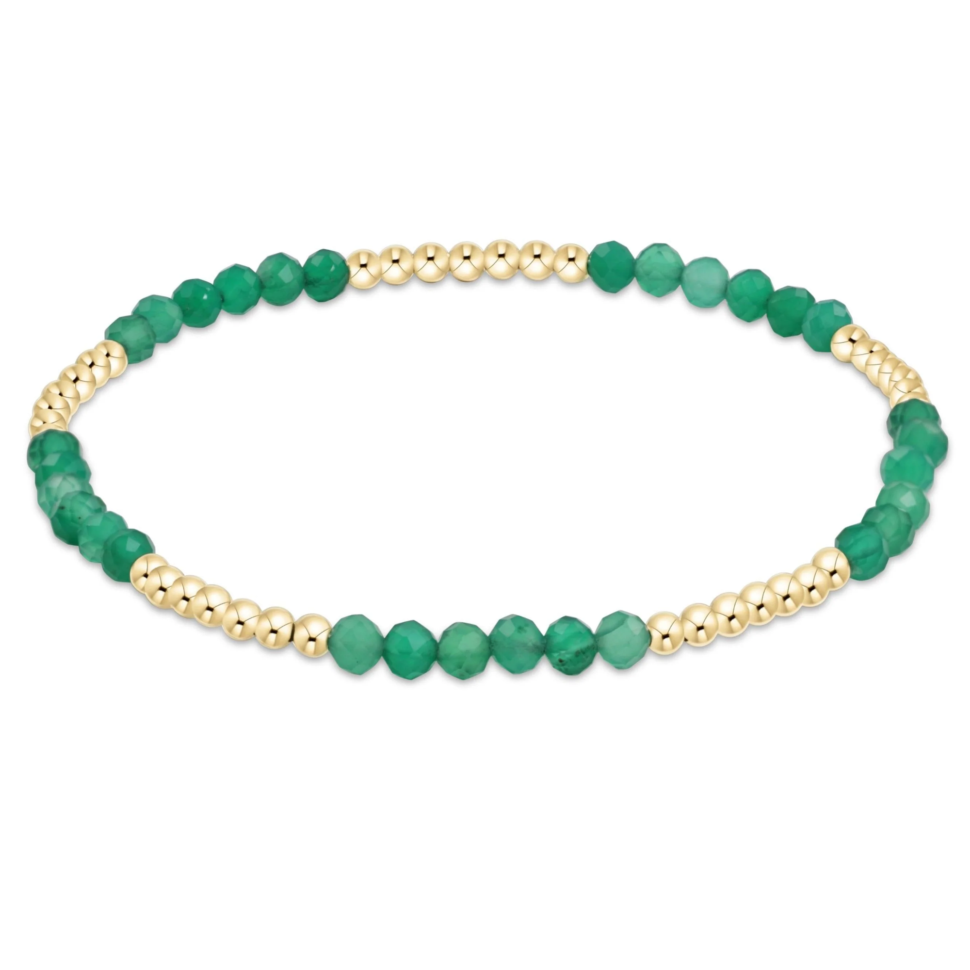 Blissful 2.5mm Bracelet - Green Onyx