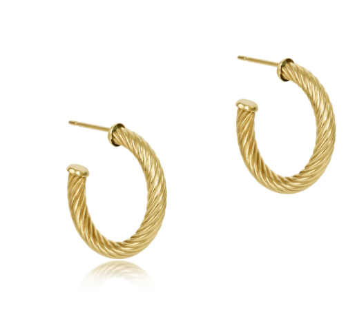 Textured Twist Hoop - 1.125"