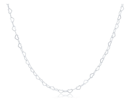 Sterling Silver Love Chain