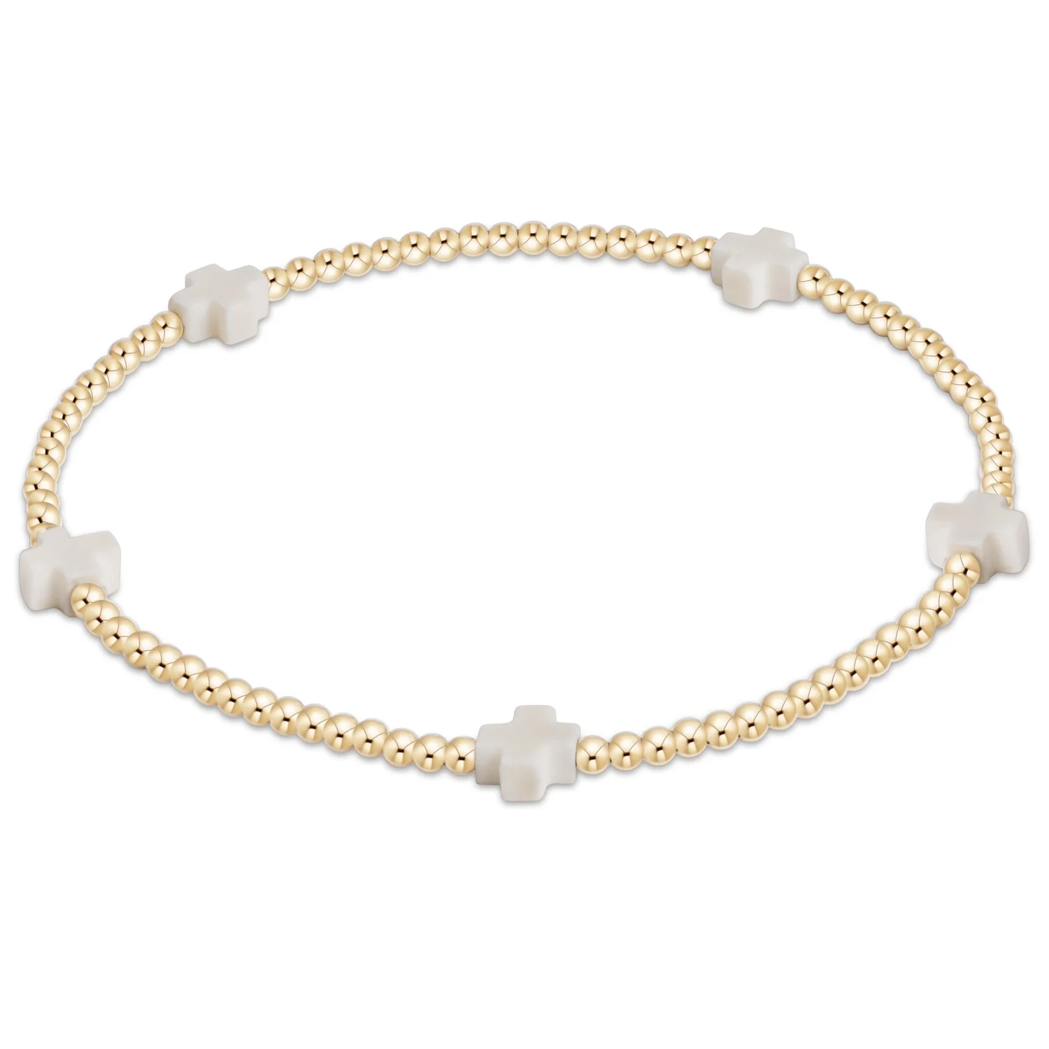 signature cross small 2mm bracelet