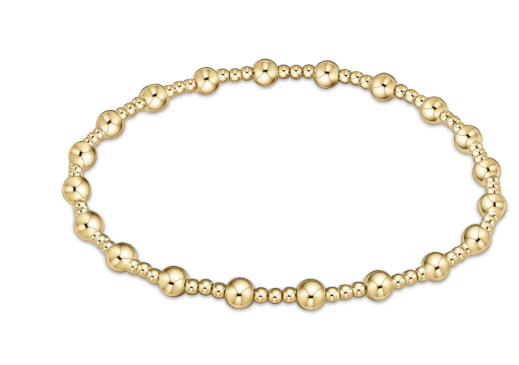 EGirl Sincerity 4MM Bead Bracelet Gold