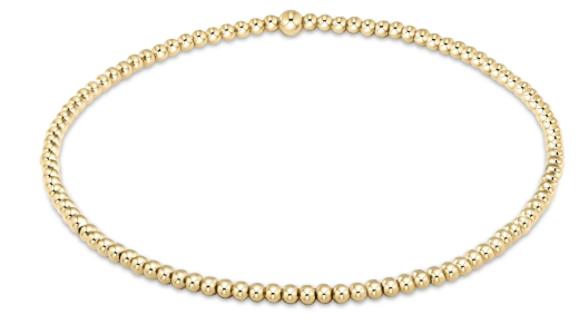 EGirl Classic Gold 2MM Bead Bracelet