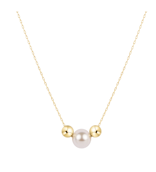 16" Purpose Pearl Gold Necklace