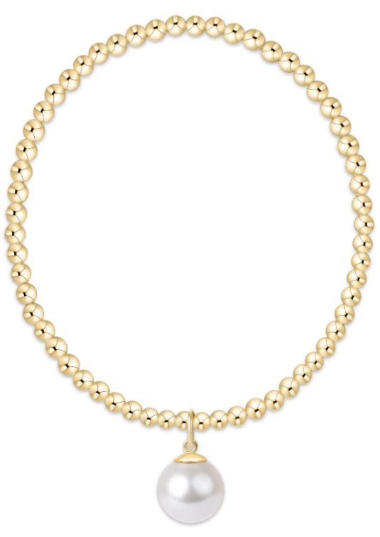 Extends Classic GLD 3MM Pearl 10MM Charm