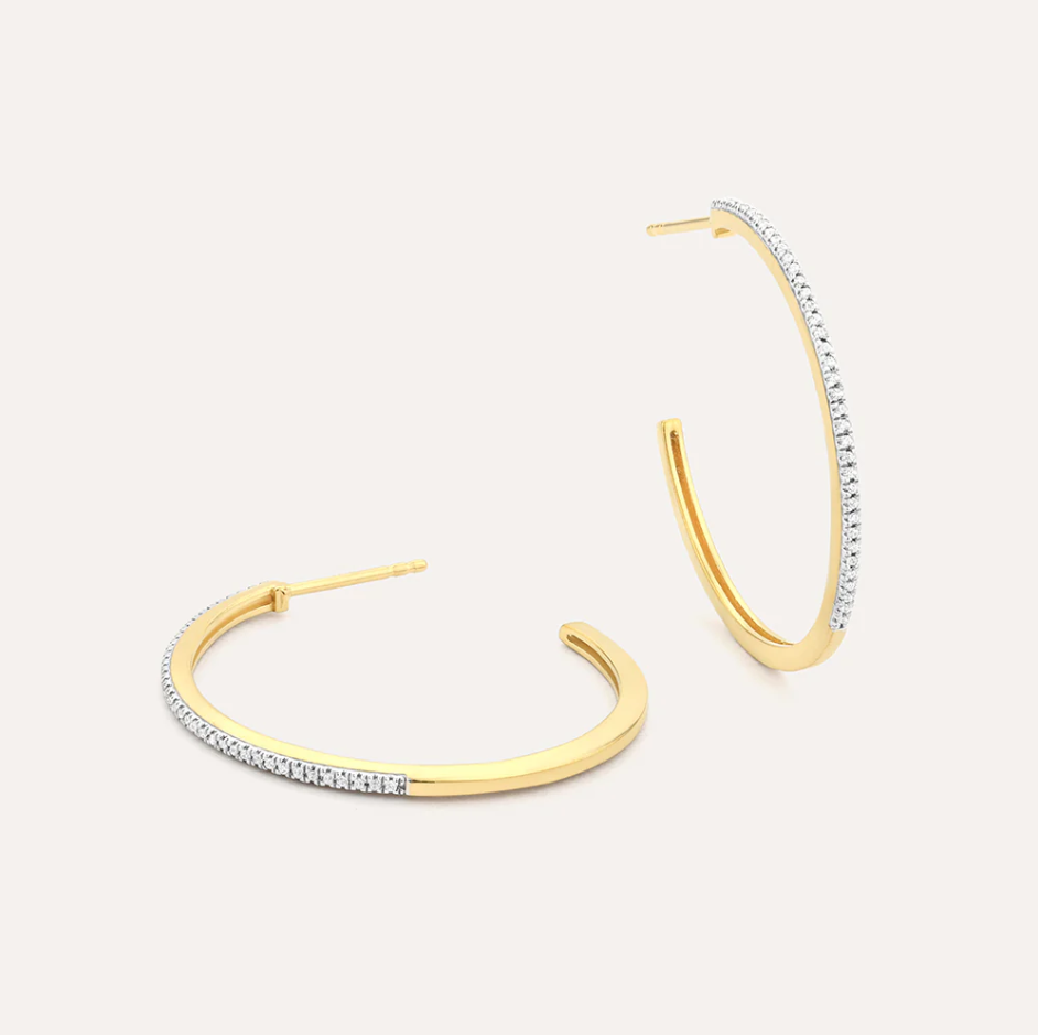 A Hoop Thing Hoop Earrings - Medium Gold