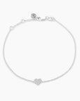 All Heart Chain Bracelet Silver