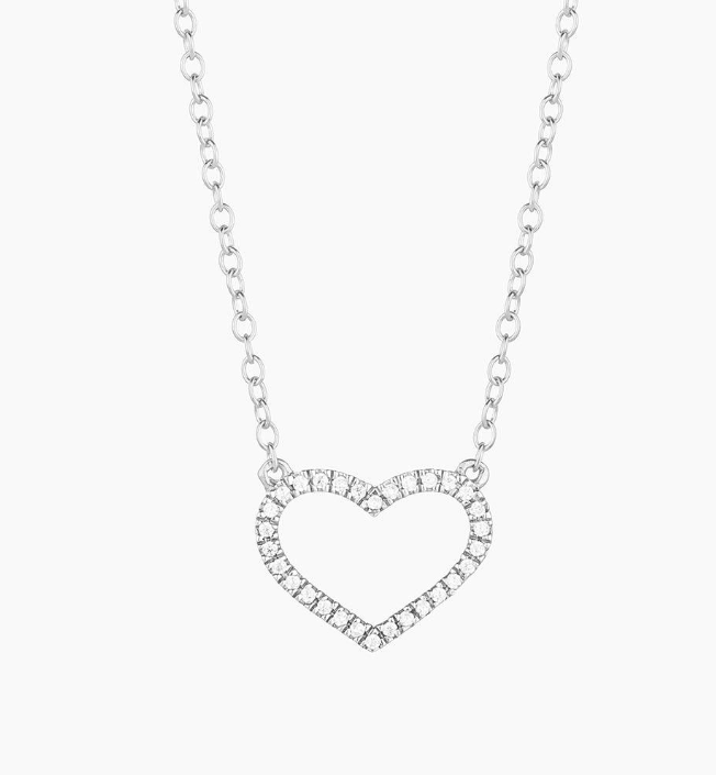True Love Always Pendant Necklace Silver