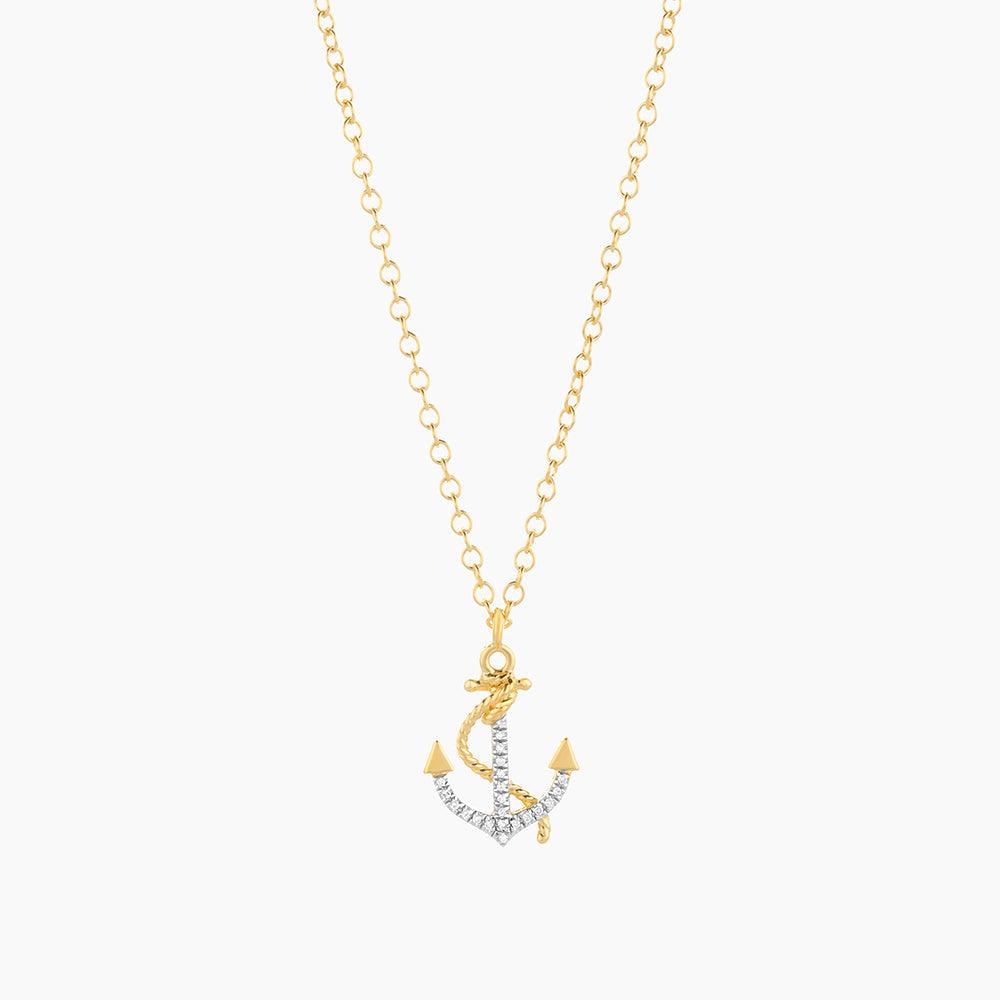 Anchor The Day Necklace Gold