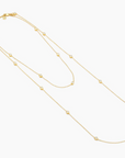 Dot To Dot Chain Necklace Gold