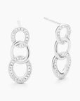 Intertwined Earrings Silver