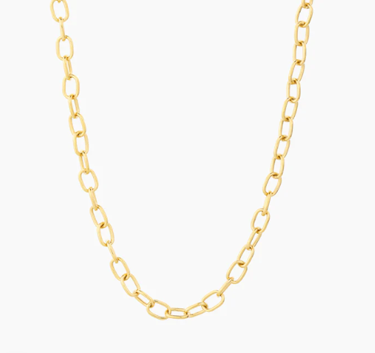 Chain Link Necklace Gold