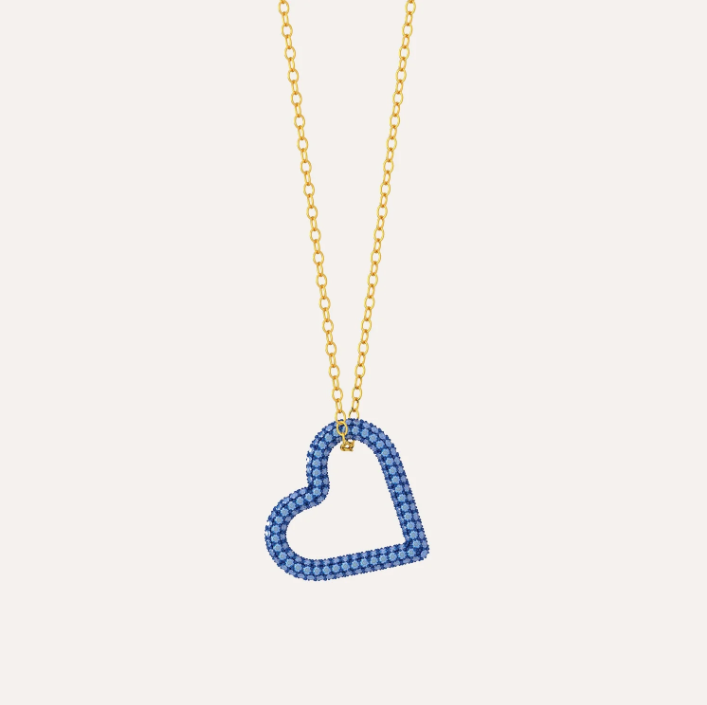 Love Pendant Necklace - Blue