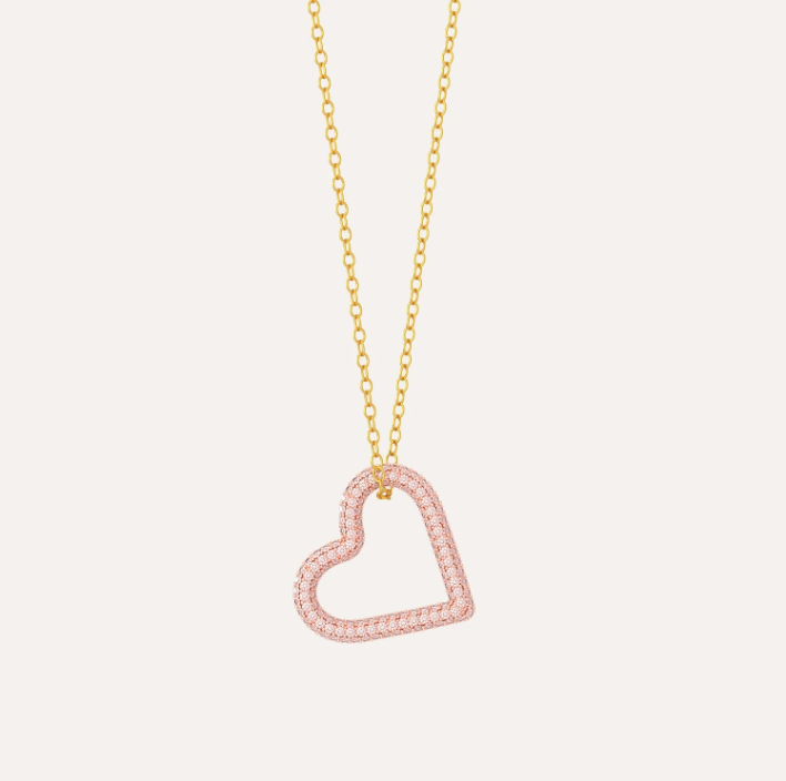 Love Pendant Necklace - Pink