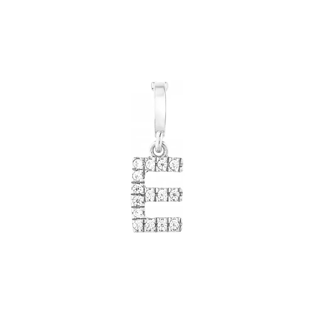 Initial Charms - Silver E