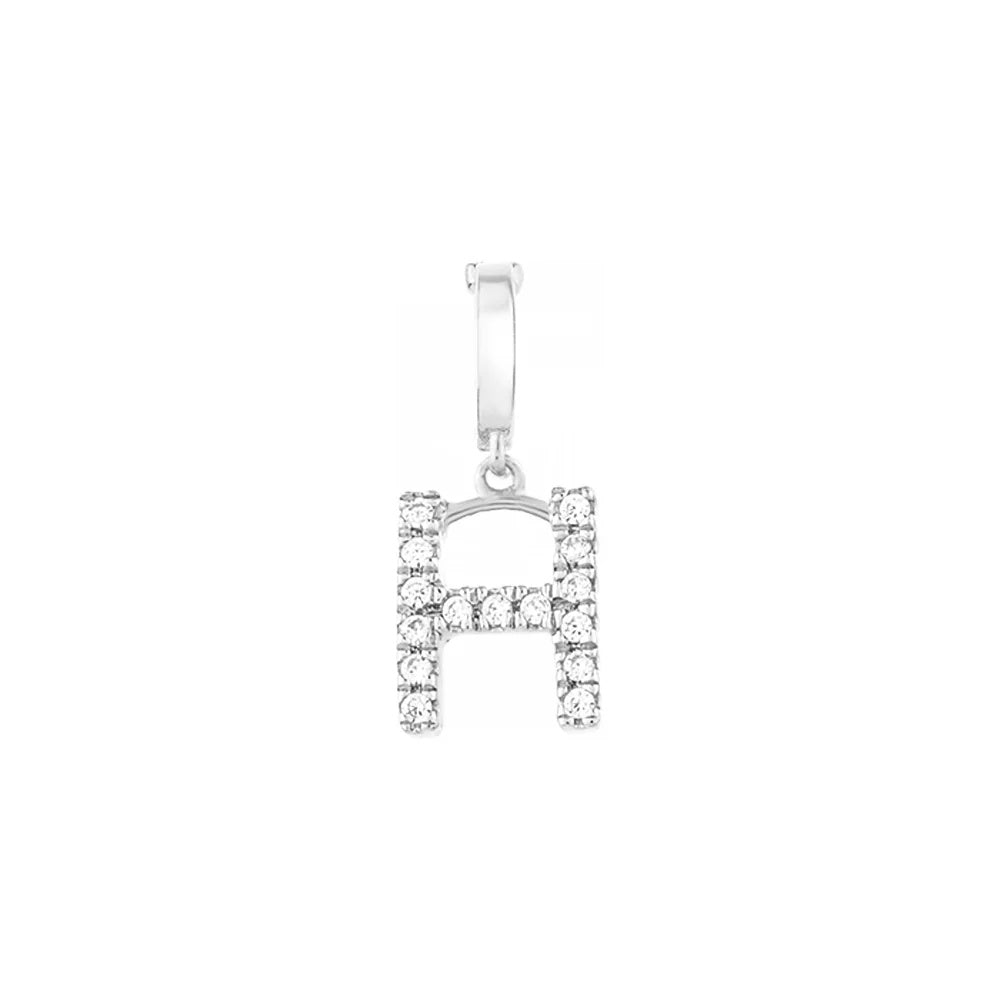 Initial Charms - Silver H