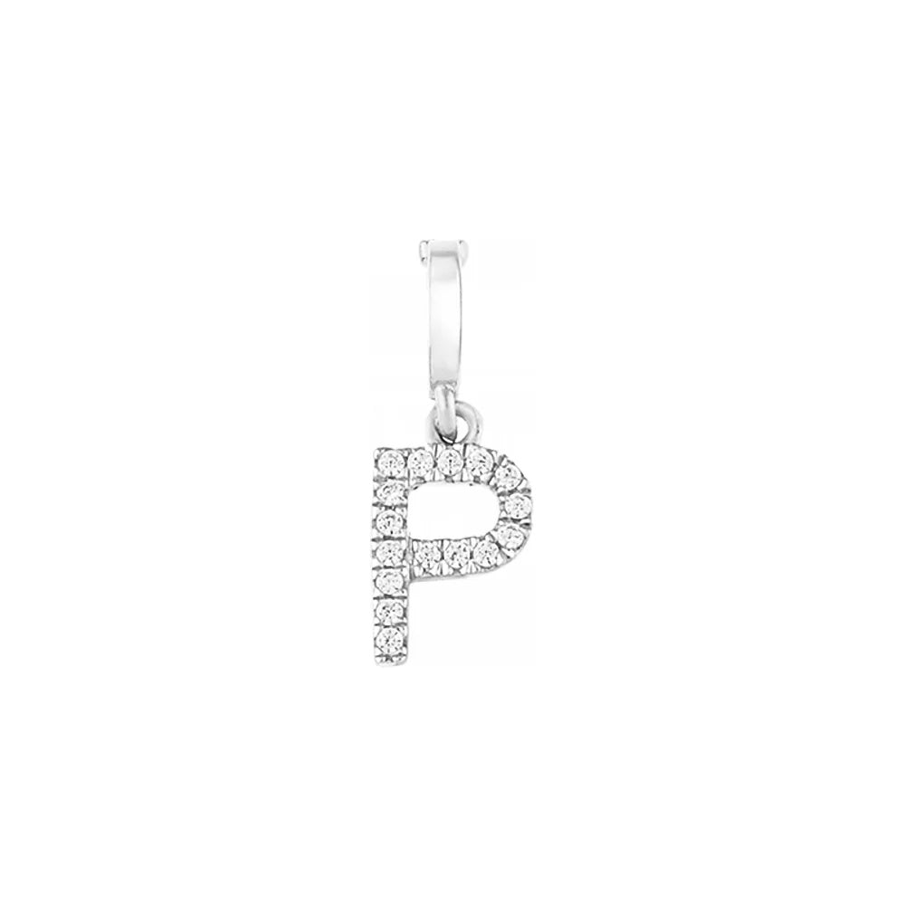 Initial Charms - Silver P