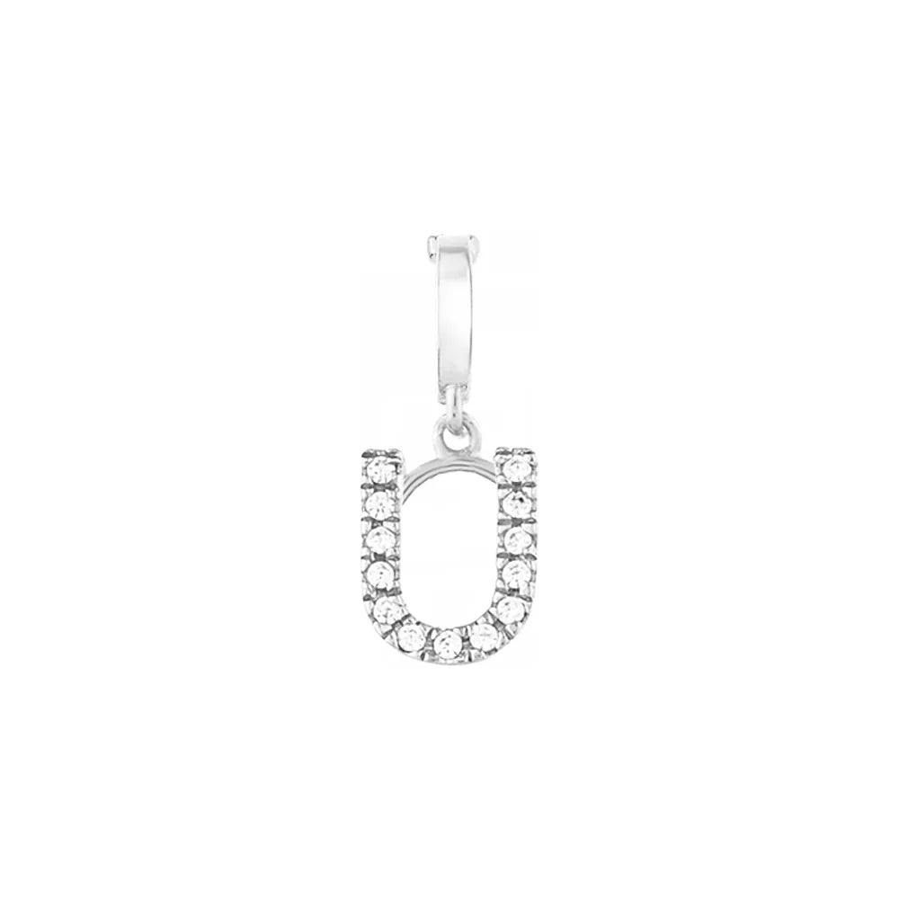 Initial Charms - Silver U