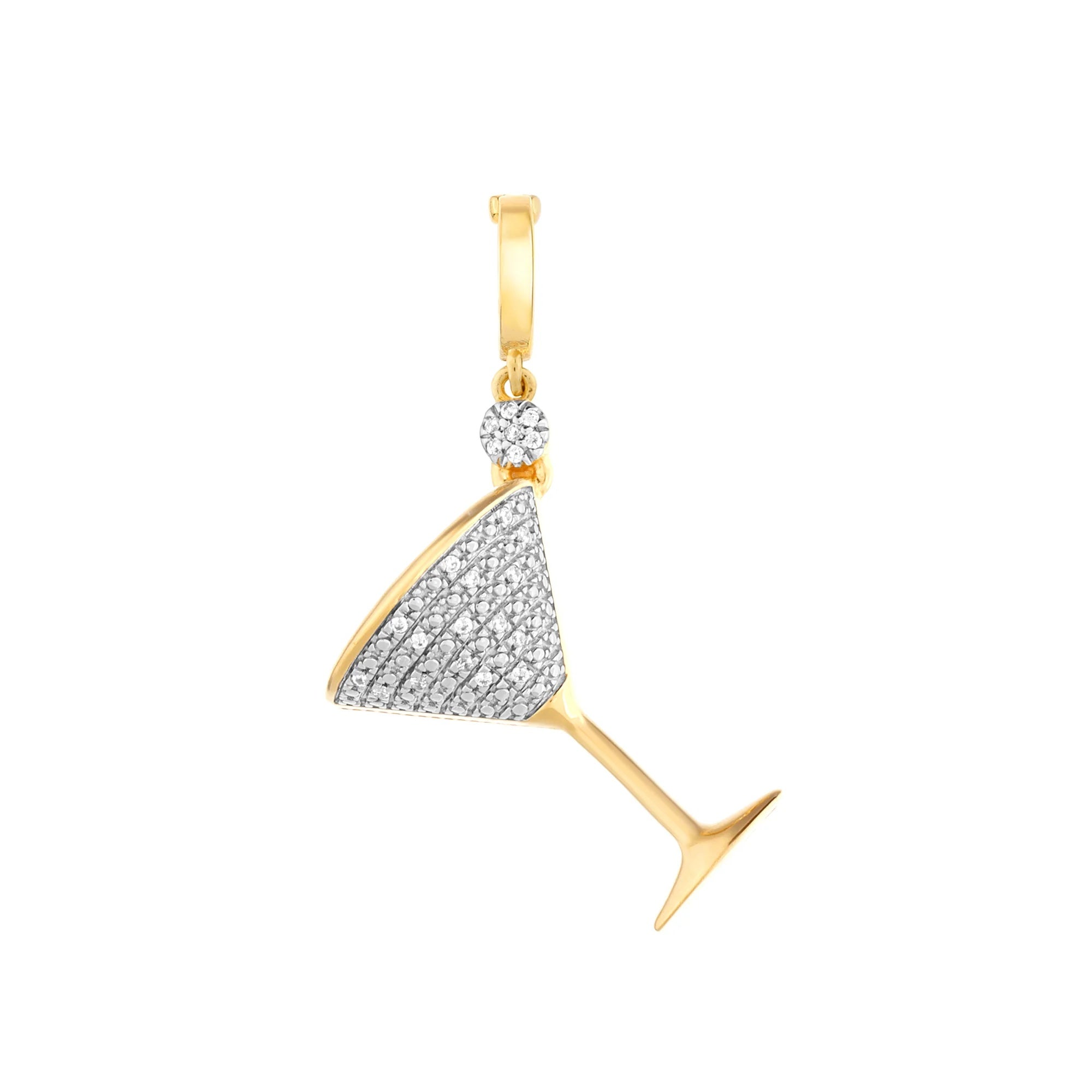 Martini Charm - Gold