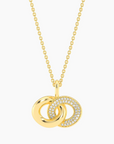 Waterproof Entwined Discs Pendant Neck