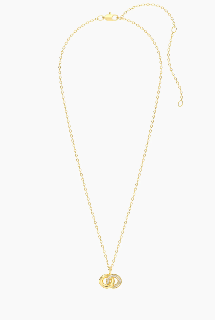 Waterproof Entwined Discs Pendant Neck