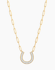 Waterproof Lucky Horseshoe Pendant Neck