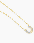 Waterproof Lucky Horseshoe Pendant Neck