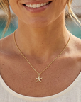Waterproof Starfish Pendant Necklace