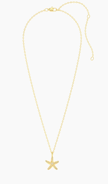 Waterproof Starfish Pendant Necklace