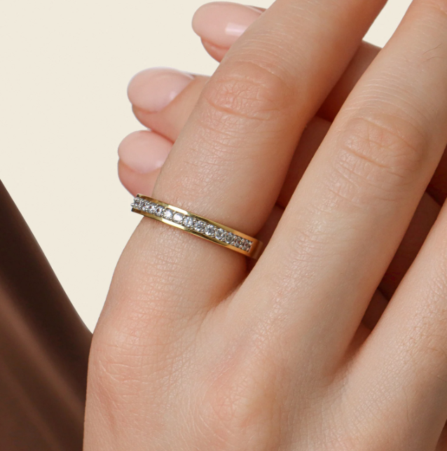 Lab-Grown Eternity Diamond Band Ring