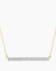 Tell Me Straight Necklace Gold