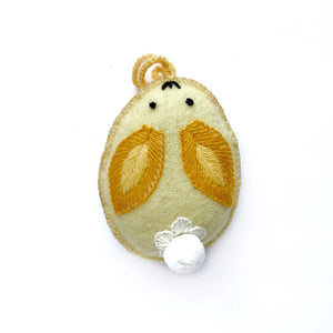 Easter Egg Bunny Ornaments Yellow