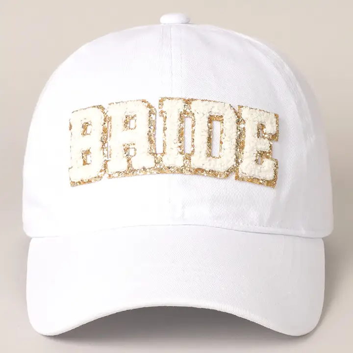 Bride Chenille Patch Baseball Cap