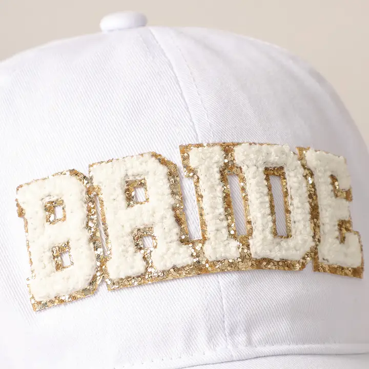 Bride Chenille Patch Baseball Cap