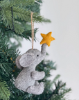 Elephant and Star Ornament